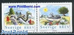 Sweden 2001 Year Of The Snake 2v [:], Mint NH, Nature - Various - Snakes - New Year - Nuovi