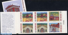 Sweden 2004 Falun 4v In Booklet, Mint NH, History - World Heritage - Stamp Booklets - Art - Architecture - Neufs
