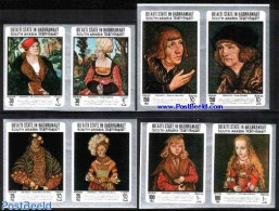 Aden 1967 Cranach Paintings 4x2v [:] Imperforated, Mint NH, Art - Paintings - Andere & Zonder Classificatie