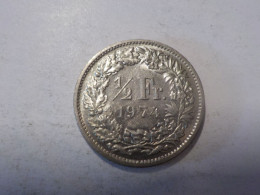 SUISSE  1/2 Franc  1974 - 1/2 Franc