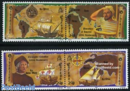 Gibraltar 1992 Europa, Discovery Of America 2x2v [:], Mint NH, History - Transport - Various - Europa (cept) - Explore.. - Explorateurs