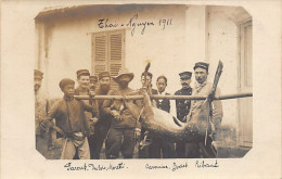 Viet-Nam - THAI NGUYEN - Retour De Chasse Au Cerf, M. Dubois, Garde Champêtre - CARTE PHOTO Année 1911 - Ed. Inconnu  - Viêt-Nam