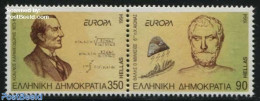 Greece 1994 Europa, Discoveries 2v [:], Mint NH, History - Science - Europa (cept) - Inventors - Art - Handwriting And.. - Ongebruikt
