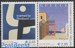 Greece 2003 Europa, Poster Art 2v [:], Mint NH, History - Transport - Europa (cept) - Ships And Boats - Art - Poster Art - Unused Stamps