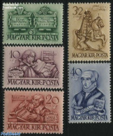 Hungary 1939 Protestant Church 5v, Mint NH, Performance Art - Religion - Music - Religion - Unused Stamps