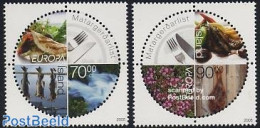 Iceland 2005 Europa, Gastronomy 2v, Mint NH, Health - History - Nature - Various - Food & Drink - Europa (cept) - Fish.. - Unused Stamps