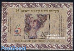 Israel 1998 Zippori Mosaic S/s, Mint NH, History - Archaeology - Art - Mosaics - Unused Stamps (with Tabs)