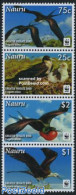 Nauru 2008 WWF, Greater Frigate Bird 4v [:::], Mint NH, Nature - Birds - World Wildlife Fund (WWF) - Autres & Non Classés