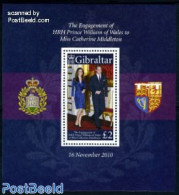 Gibraltar 2010 William & Kate Engagement S/s, Mint NH, History - Kings & Queens (Royalty) - Royalties, Royals