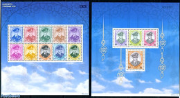 Thailand 2010 Definitives 2 M/s, Mint NH, History - Kings & Queens (Royalty) - Royalties, Royals