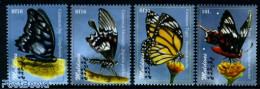 Maldives 2009 Butterflies 4v, Mint NH, Nature - Butterflies - Malediven (1965-...)