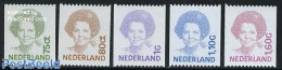 Netherlands 1991 Definitives, Coil Stamps 5v, Mint NH - Unused Stamps