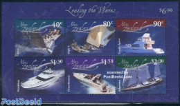 New Zealand 2002 Leading The Waves S/s, Mint NH, Transport - Ships And Boats - Nuovi