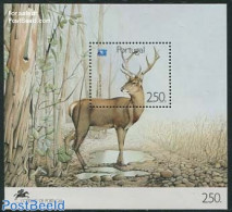 Portugal 1991 European Tourism, Deer S/s, Mint NH, History - Nature - Various - Europa Hang-on Issues - Animals (other.. - Unused Stamps