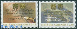 Vatican 2005 Concordat 2v, Joint Issue Italy, Mint NH, Various - Joint Issues - Unused Stamps
