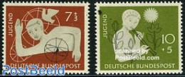 Germany, Federal Republic 1956 Youth 2v, Mint NH, Performance Art - Music - Nuevos