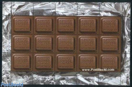 Switzerland 2001 Choco Suisse M/s (fragrant Stamps), Mint NH, Health - Various - Food & Drink - Export & Trade - Scent.. - Ongebruikt