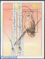 Mozambique 2002 Owl, Strix Varia S/s, Mint NH, Nature - Birds - Birds Of Prey - Owls - Mosambik