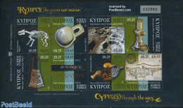 Cyprus 2007 Cyprus Through The Ages 8v M/s, Mint NH, History - Nature - Various - Archaeology - Hippopotamus - Prehist.. - Nuevos