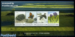 Denmark 2010 Nature S/s, Mint NH, Nature - Animals (others & Mixed) - Birds - Butterflies - Flowers & Plants - Frogs &.. - Neufs