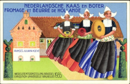 CPA Brüssel, Weltausstellung 1935, Nederlandsche Kaas En Boter Fromage Et Beurre De Hollande - Publicité
