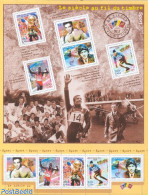 France 2000 Sports In 20th Century 2x5v M/s, Mint NH, Sport - Transport - Athletics - Boxing - Football - Skiing - Spo.. - Unused Stamps