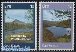 Ireland 1977 Europa, Landscapes 2v, Mint NH, History - Sport - Europa (cept) - Mountains & Mountain Climbing - Nuevos