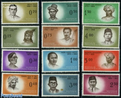 Indonesia 1961 Heroes Of Independence 12v, Mint NH - Indonesia