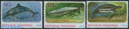 Indonesia 1979 Marine Life 3v, Mint NH, Nature - Reptiles - Sea Mammals - Turtles - Indonésie