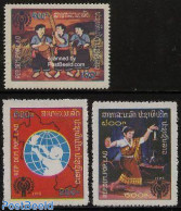 Laos 1979 Year Of The Child 3v, Mint NH, Performance Art - Various - Dance & Ballet - Music - Year Of The Child 1979 - Tanz