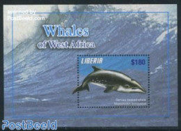 Liberia 2010 Whales Of West Africa S/s, Mint NH, Nature - Sea Mammals - Other & Unclassified