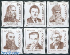 Moldova 2002 Famous Persons 6v, Mint NH, Art - Authors - Writers