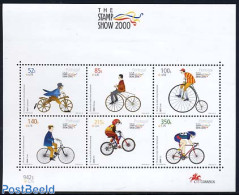 Portugal 2000 Stamp Show, Bicycles S/s, Mint NH, Sport - Cycling - Philately - Ongebruikt