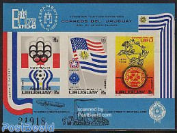 Uruguay 1975 Exfilmo S/s Without Face Value Imperforated, Mint NH, Sport - Olympic Games - U.P.U. - U.P.U.