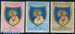 Vatican 1954 Maria Year 3v, Mint NH, Religion - Religion - Nuevos