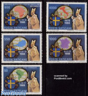 Vatican 1989 Pope Travels 5v, Mint NH, Religion - Pope - Religion - Unused Stamps
