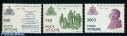 Vatican 1991 Rerum Novarum 3v, Mint NH, Religion - Religion - Unused Stamps