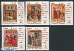 Vatican 2001 Debt To Poor Countries 5v, Mint NH, Art - Paintings - Neufs