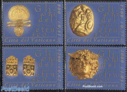 Vatican 2001 Etrusk Museum 4v, Mint NH, Art - Art & Antique Objects - Museums - Nuovi