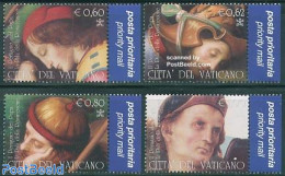 Vatican 2005 Perugino Of The Pope 4v+tabs, Mint NH, Art - Paintings - Ongebruikt