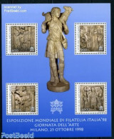 Vatican 1998 Stamp Exposition Italia S/s, Mint NH, Philately - Art - Sculpture - Ungebraucht