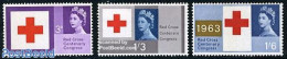 Great Britain 1963 Red Cross Centenary 3v, Mint NH, Health - Red Cross - Ongebruikt