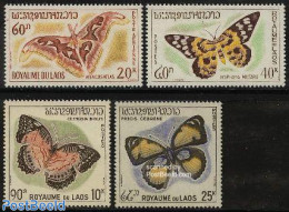 Laos 1965 Butterflies 4v, Mint NH, Nature - Butterflies - Laos