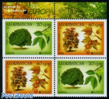 Azerbaijan 2011 Forests 4v From Booklet, Mint NH, History - Nature - Europa (cept) - Trees & Forests - Rotary, Lions Club