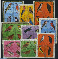 Burundi 1970 Birds 9x4v [:::], Mint NH, Nature - Birds - Kingfishers - Andere & Zonder Classificatie