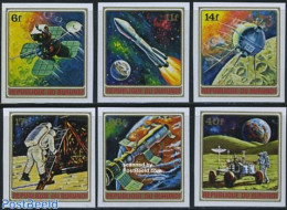 Burundi 1972 Space Exploration 6v Imperforated, Mint NH, Transport - Space Exploration - Andere & Zonder Classificatie