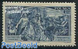 Poland 1933 Vienna Liberation 1v, Unused (hinged), Nature - Horses - Unused Stamps