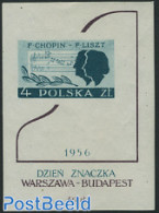 Poland 1956 Stamp Day S/s, Mint NH, Performance Art - Music - Staves - Stamp Day - Ongebruikt