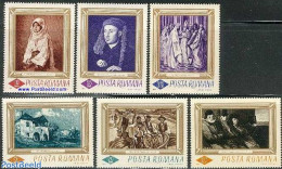 Romania 1966 Paintings 6v, Mint NH, History - Netherlands & Dutch - Art - Paintings - Unused Stamps