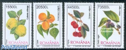 Romania 2002 Fruits 4v, Mint NH, Nature - Fruit - Ongebruikt